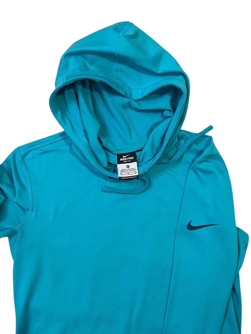 Nike Pro Teal Blue Dri-Fit Athletic Top